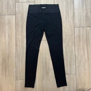 Cabi Ponte Knit Leggings Womens S Black High Rise Stretch Work Pants